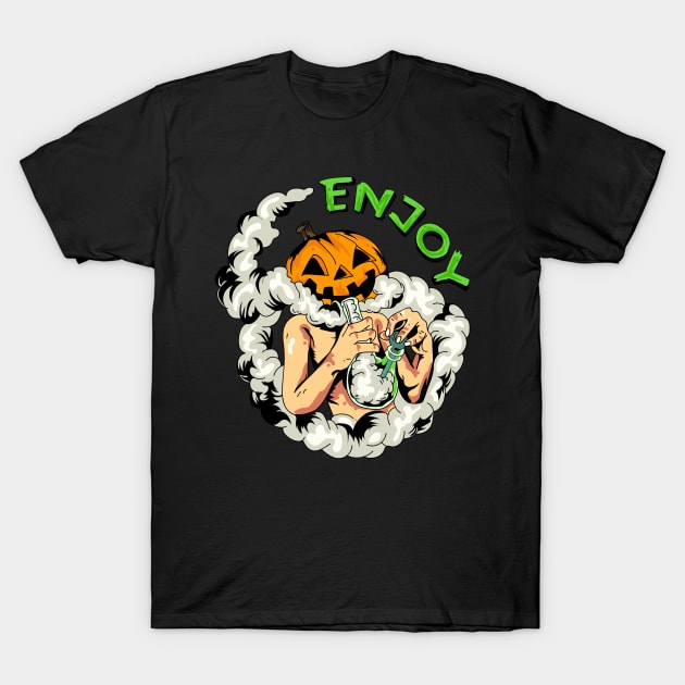 Pumpkin Enjoy T-Shirt by Firts King